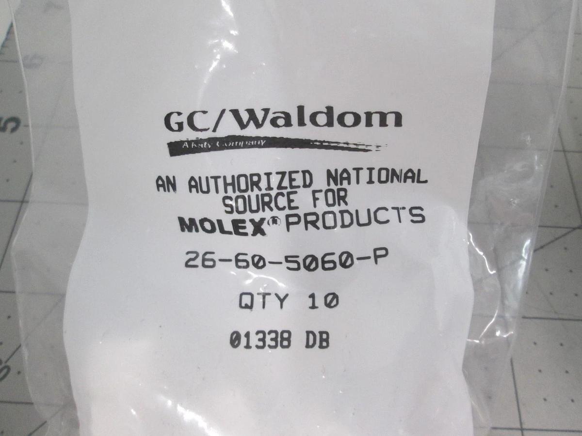 Waldom, 26-60-5060-P, 3 Position Header Connector, New, Lot of 100