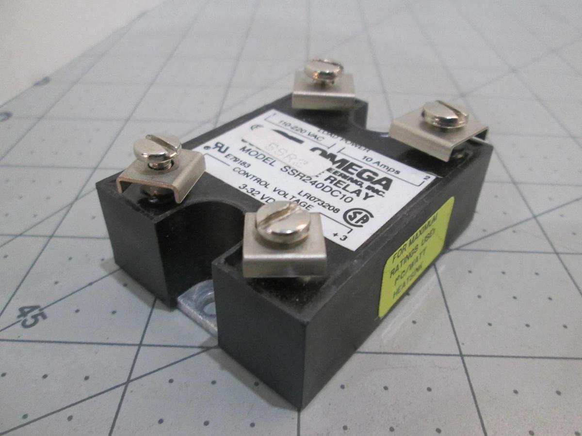 Used Omega, Model SSR240DC10, Solid State Relay, Used