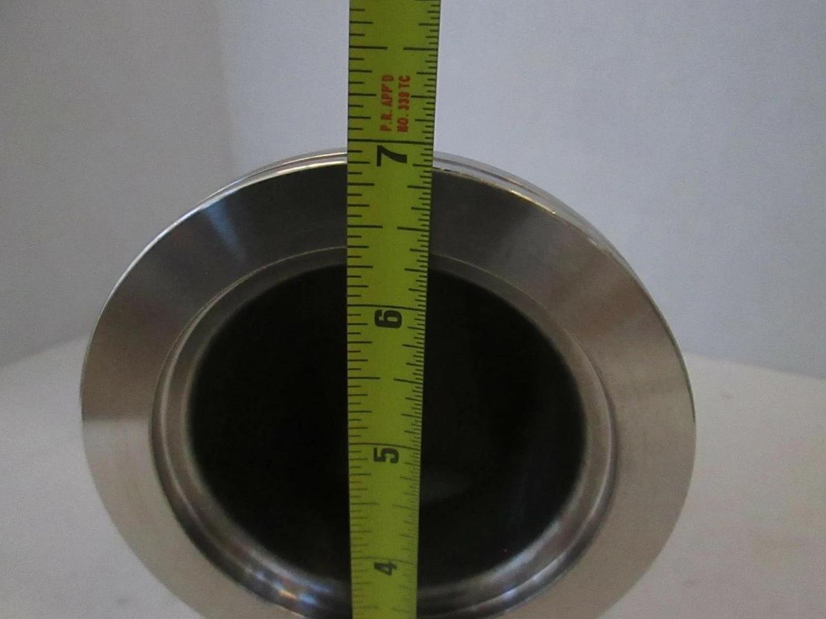 Used Stainless Steel 90 Deg Elbow Vacuum Pump Adapter, Used