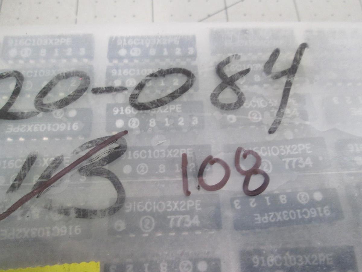 Used Sprague, 916C103X2PE, Resistor Network, Integrated Circuit, New, Lot of 108