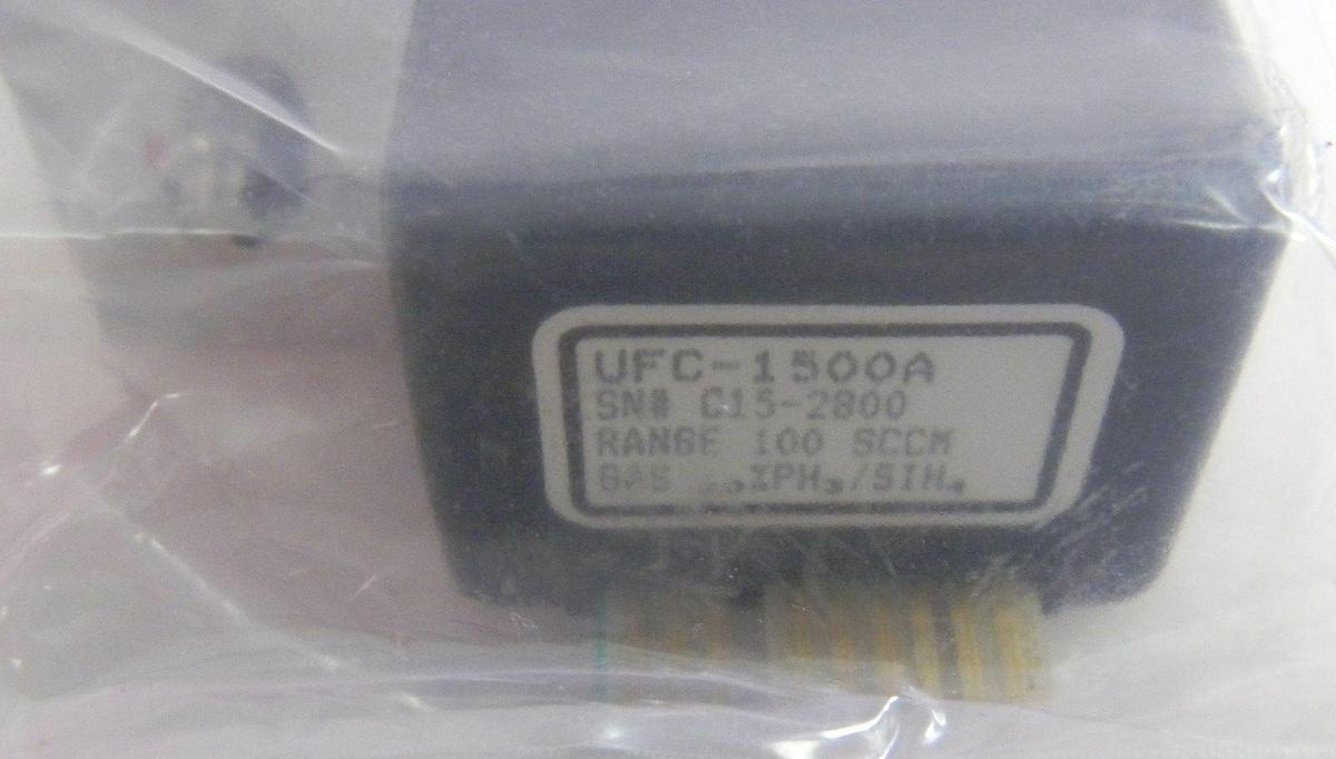 Used Unit UFC-1500A Mass Flow Controller,Gas- 20%PH3/SIH4,Range- 100 SCCM, 1/4" M I/O