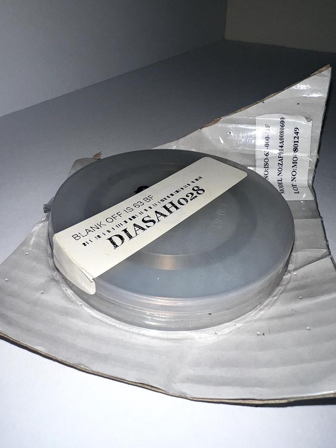 Used Norcal ISO 63 BF DIASAH028 ISO-63-000-OF Blank Off Plate stainless steel, New