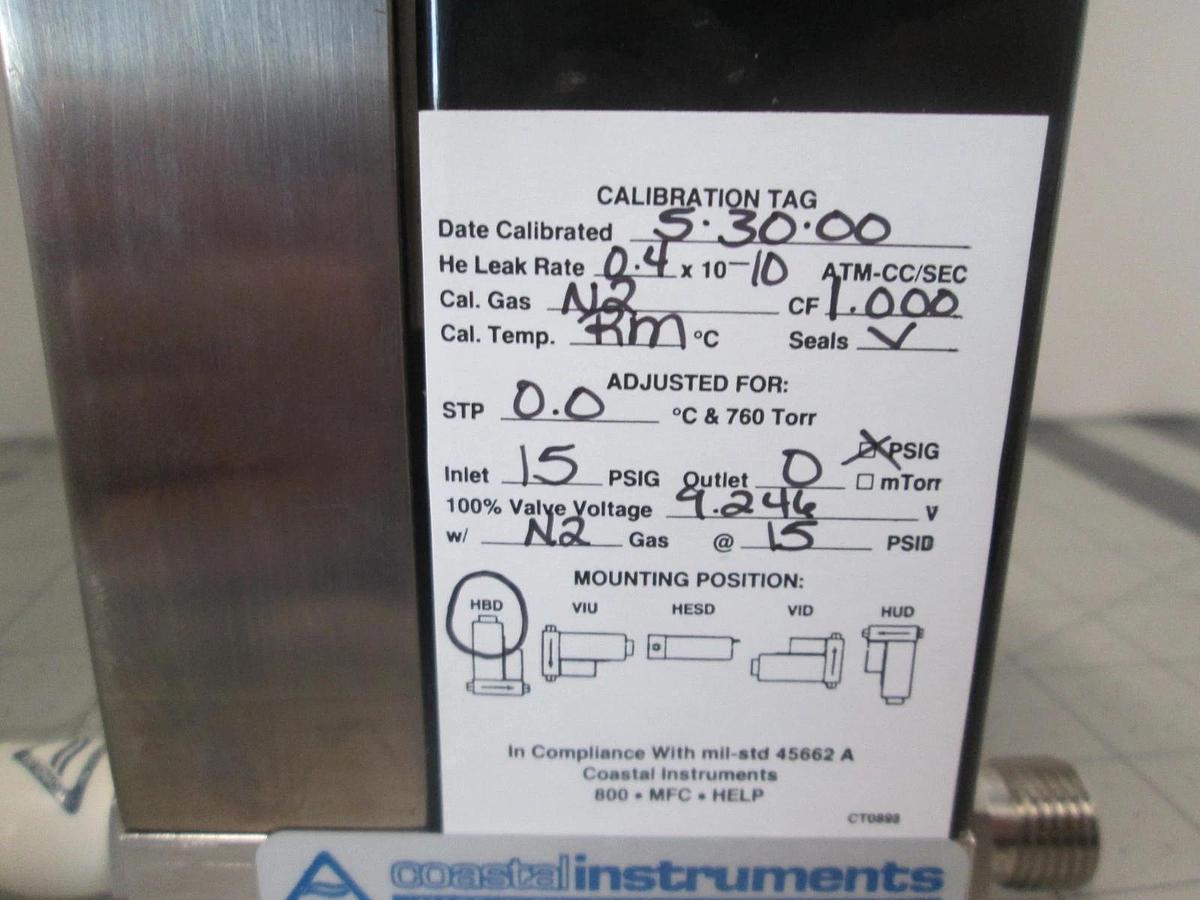 Used Unit, UFC-1100, N2, 500 SCCM, Mass Flow Controller, Used