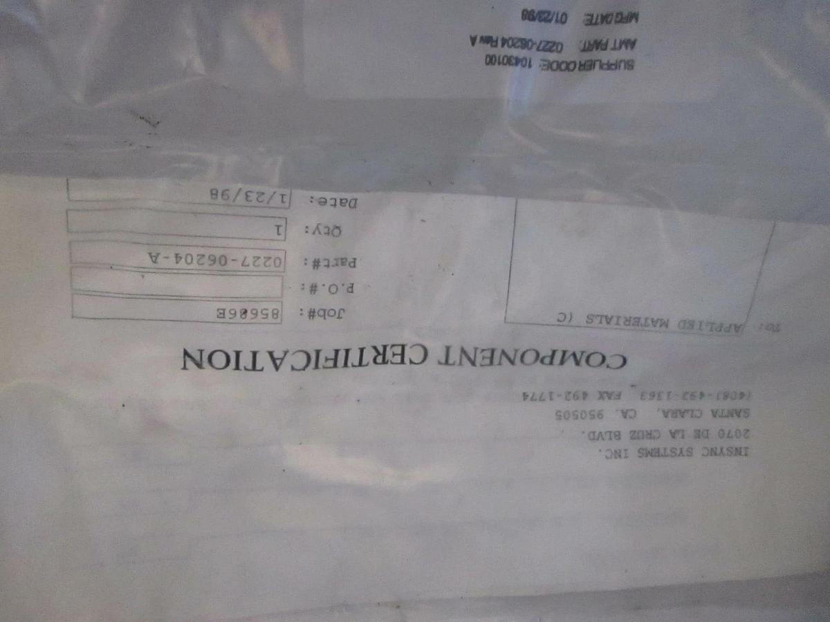 Used AMAT, 0227-06204, 90 Deg Exhaust Line, New