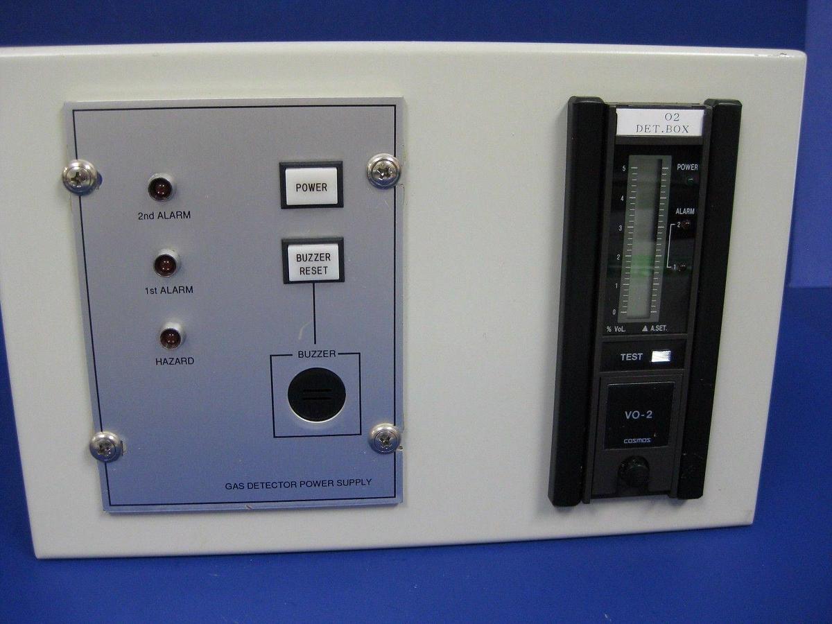 Used TEL Tokyo Electron Cosmos VO-2 O2 Gas Detector and Power Supply Assy, Used