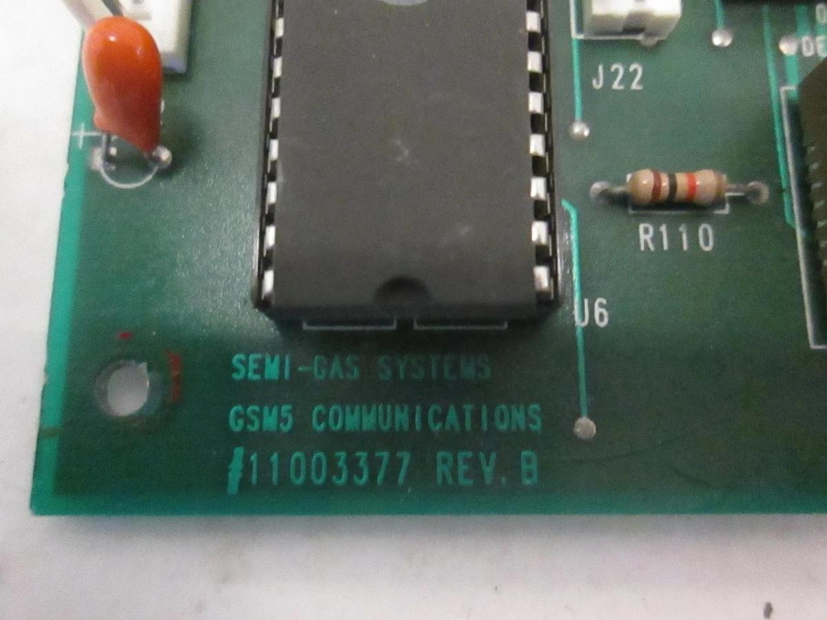 Used Semi Gas Systems 11003377, GSM5 Communications, PCB, Working When Removed, Used