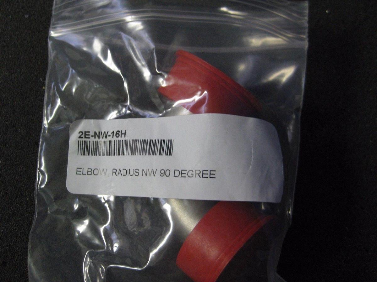 Nor-Cal 2E-NW-16H 90 Deg SS Elbow w/ NW16 Flanges, LOT of 4 NEW