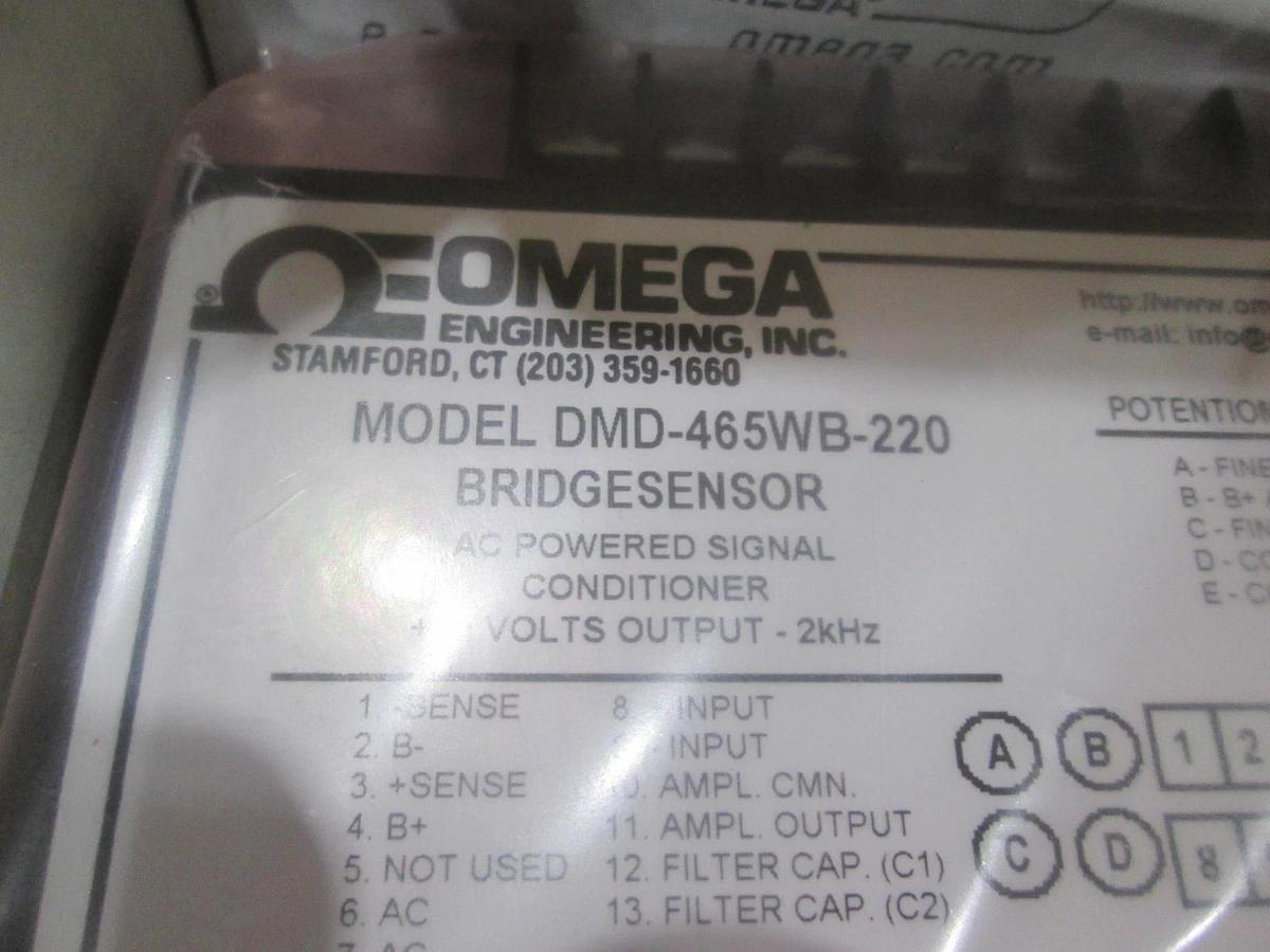 Omega, Model DMD-465WB-220, Bridgesensor, AC Powered Signal Conditioner, NIB
