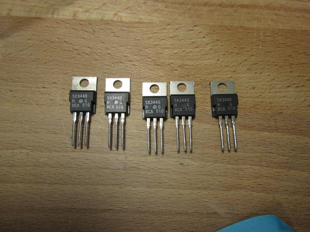 RCA SK3440 NPN Si AF Transistor, New, Lot of 5