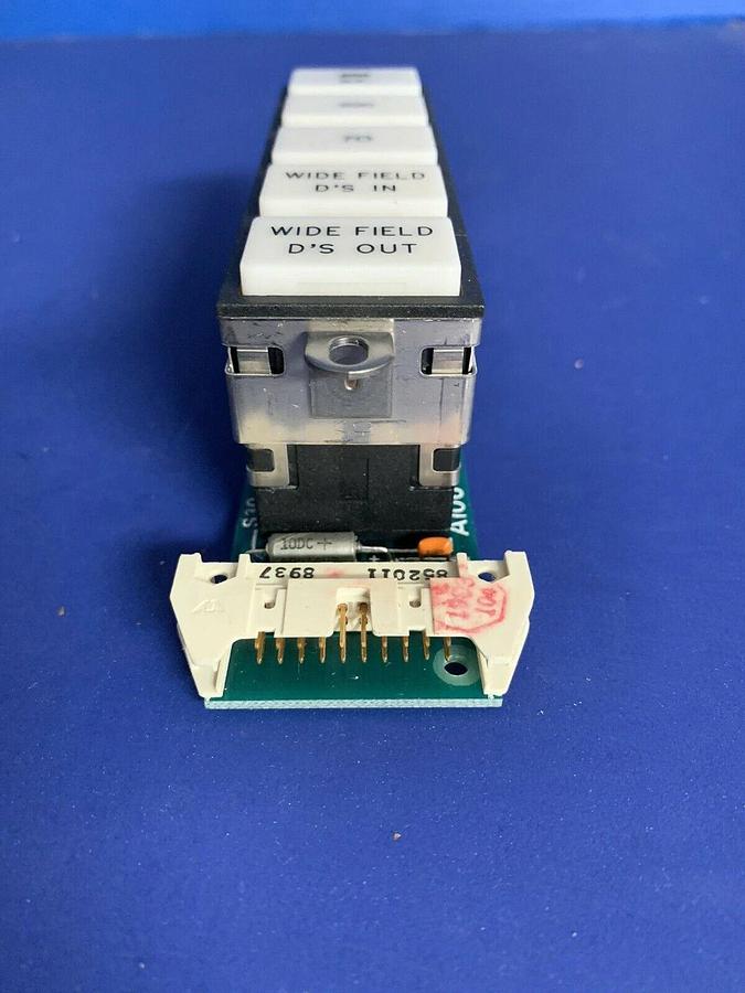 Used Perkin Elmer AI06 PCB Assy, 690-0746-008 w/ 5 Push Button Switches, New