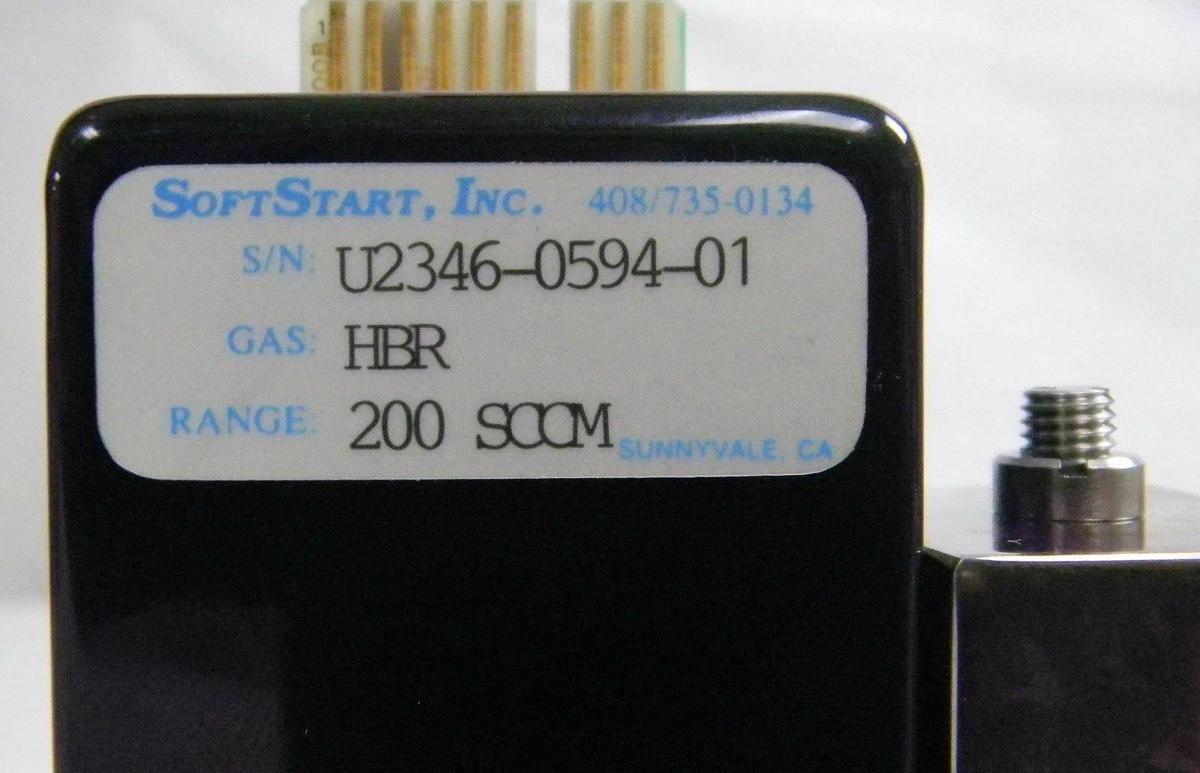 Used Unit UFC-1500A, Mass Flow Controller, Gas- HBR, Range- 200 SCCM, 1/4" M I/O