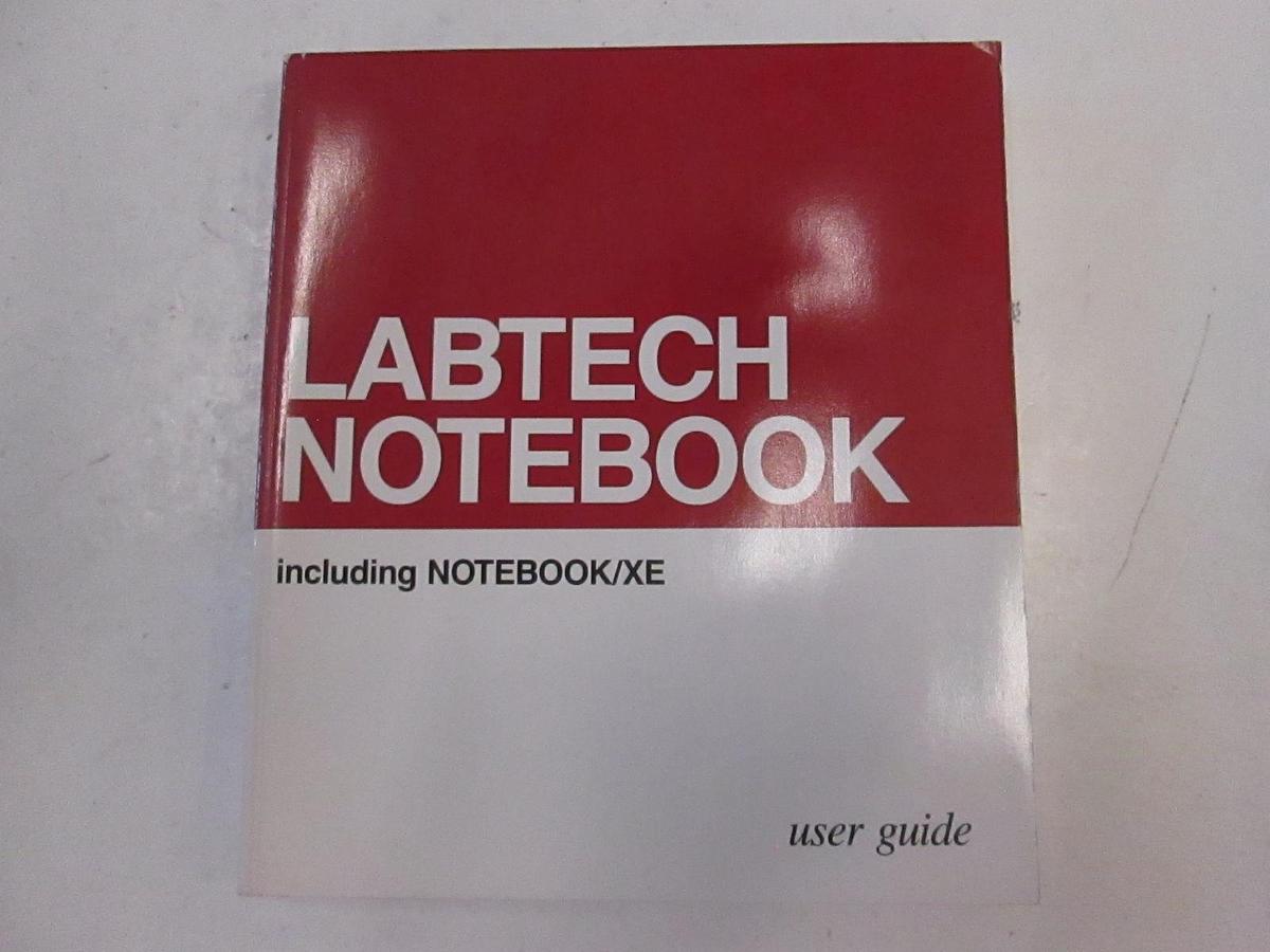 Used Labtech Notebook/XE Family of Products User Guide, Used