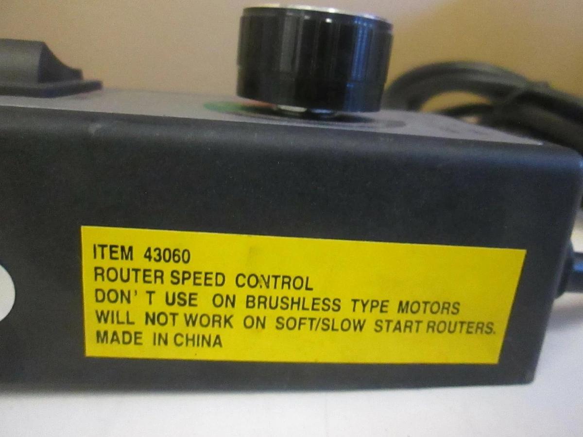 Used Router Speed Control, 43060, 120V, 15A, Used