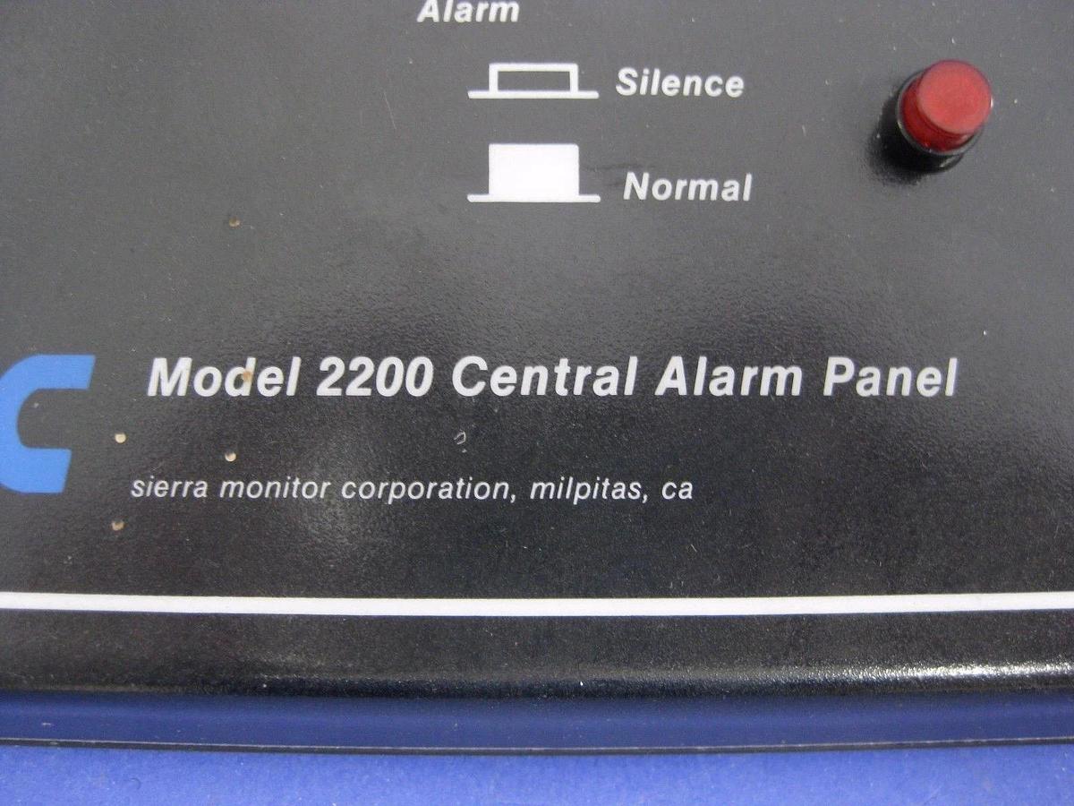 Used SMC Sierra Monitor Model 2200 Central Alarm Panel