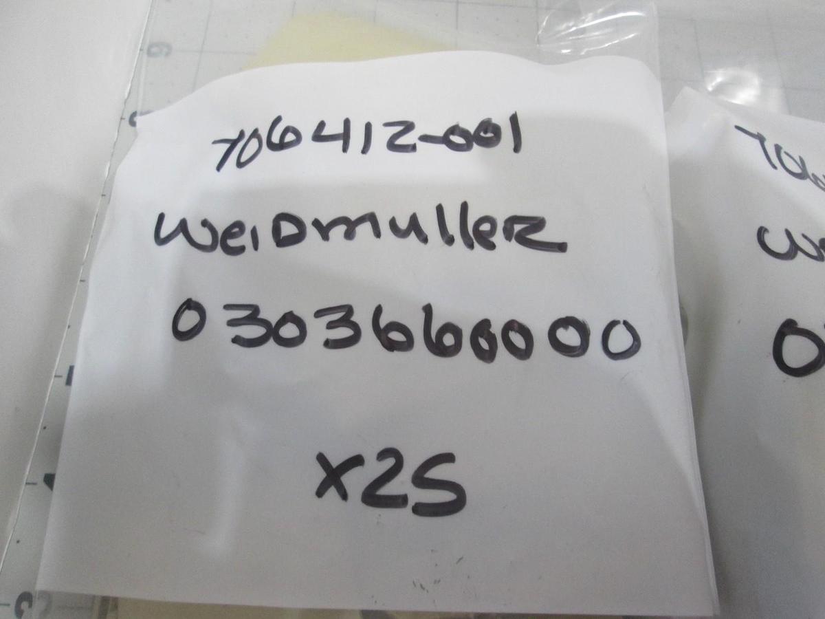 Used Weidmuller, 0303660000, Terminal Block End Plate, New, Lot of 50