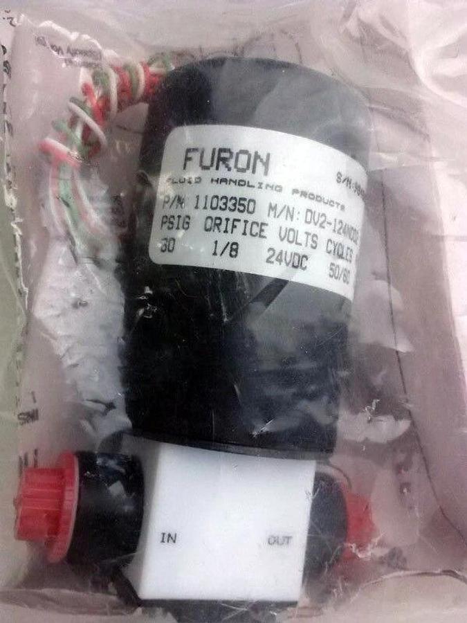 Furon DV2-124NOD2, 2 Way Solenoid Valve, New