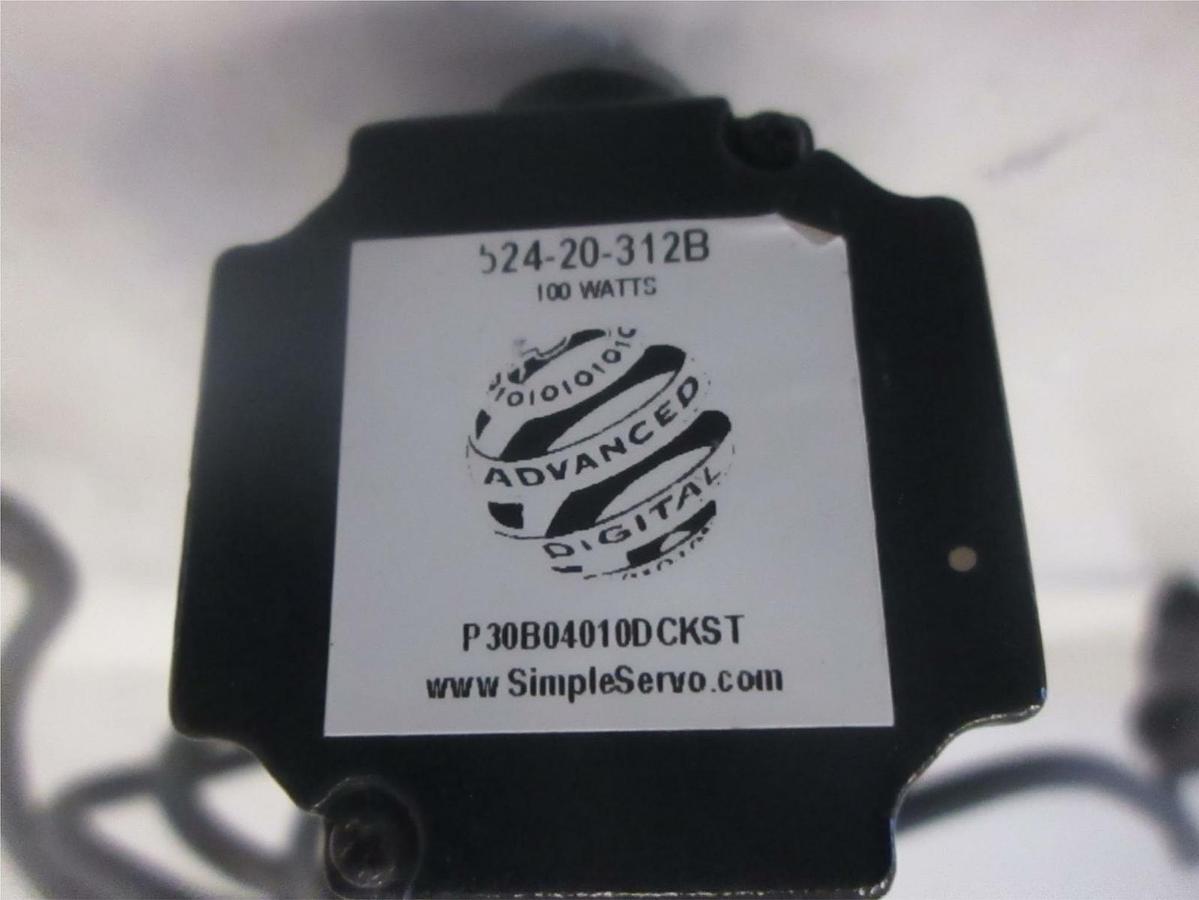 Used THK LM Guide Actuator KR w/ Simple Servo Motor 524-20-312B, Used