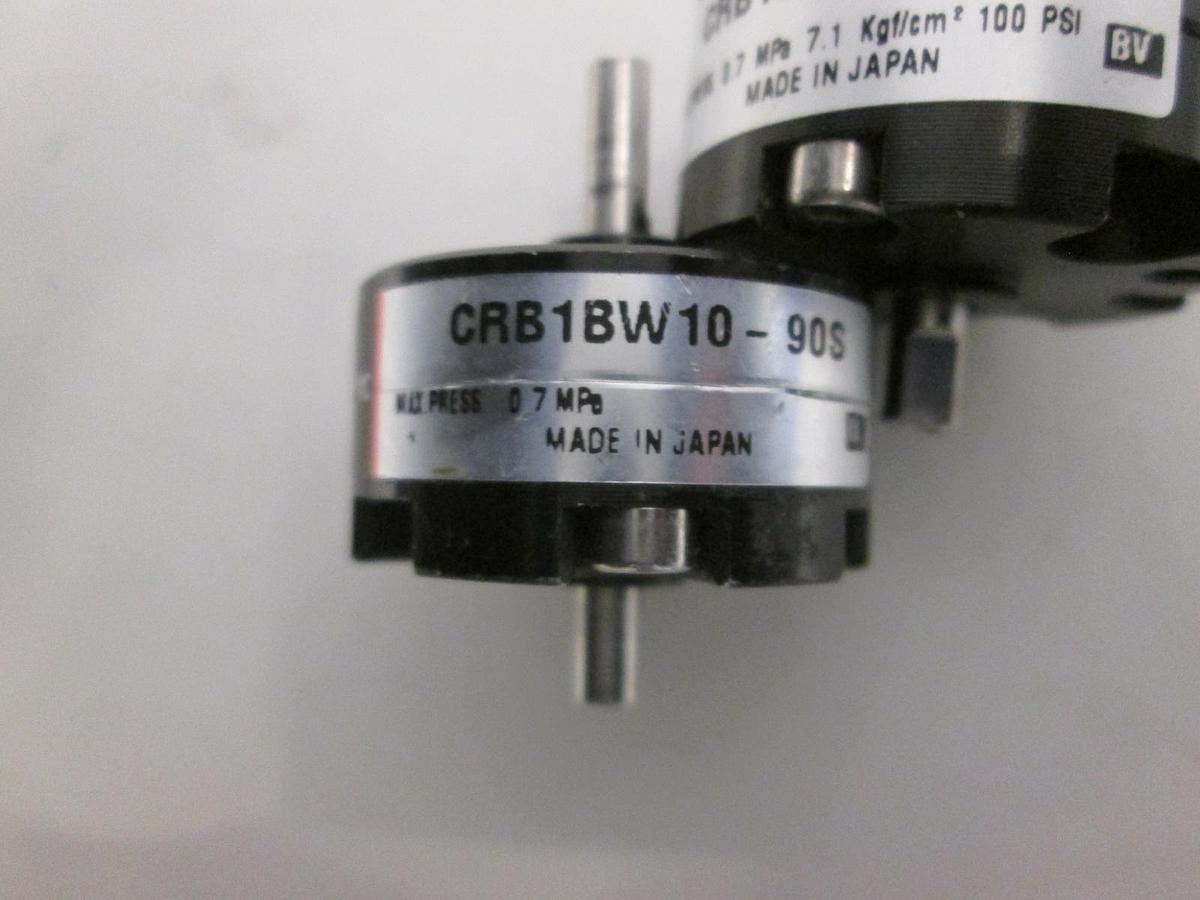 Used SMC, CRB1BW10-90S, Miniature Rotary Actuator, Used, Lot of 2
