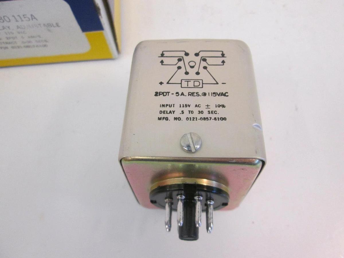 Used Guardian Electric TDO 62C30 Time Delay Relay Adjustable 0121-0857-6100