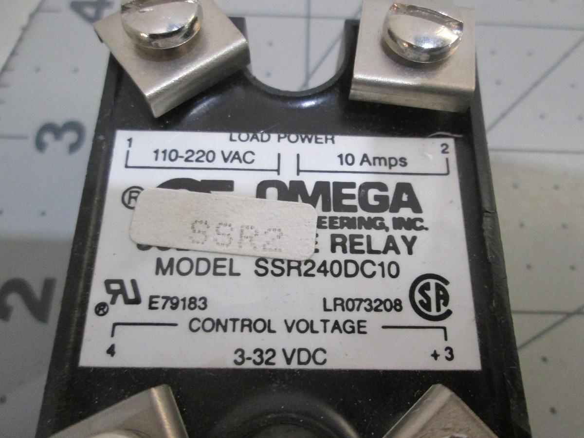 Used Omega, Model SSR240DC10, Solid State Relay, Used