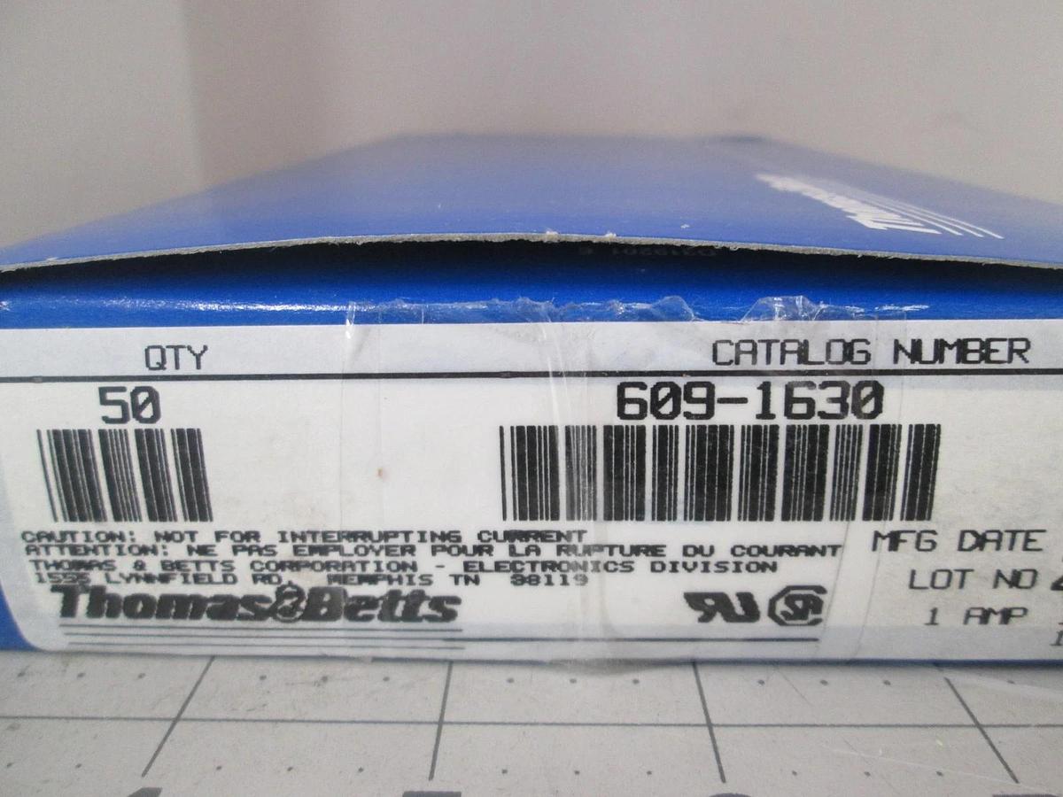 Thomas Betts, 609-1630, 16 POS, Male, Header Connector, New, Lot of 50