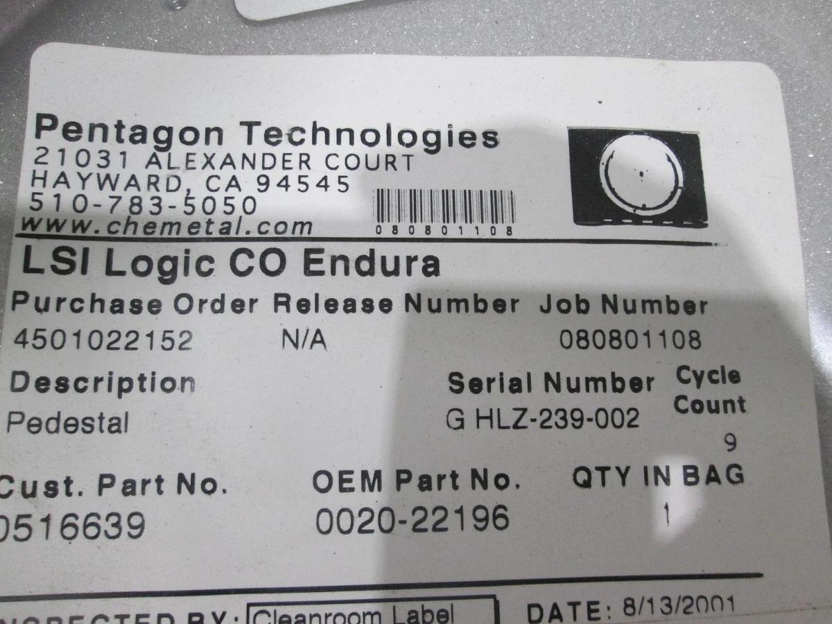 Pentagon Technlogies, LSI Logic CO Endura, 0020-22196, Pedestal, New