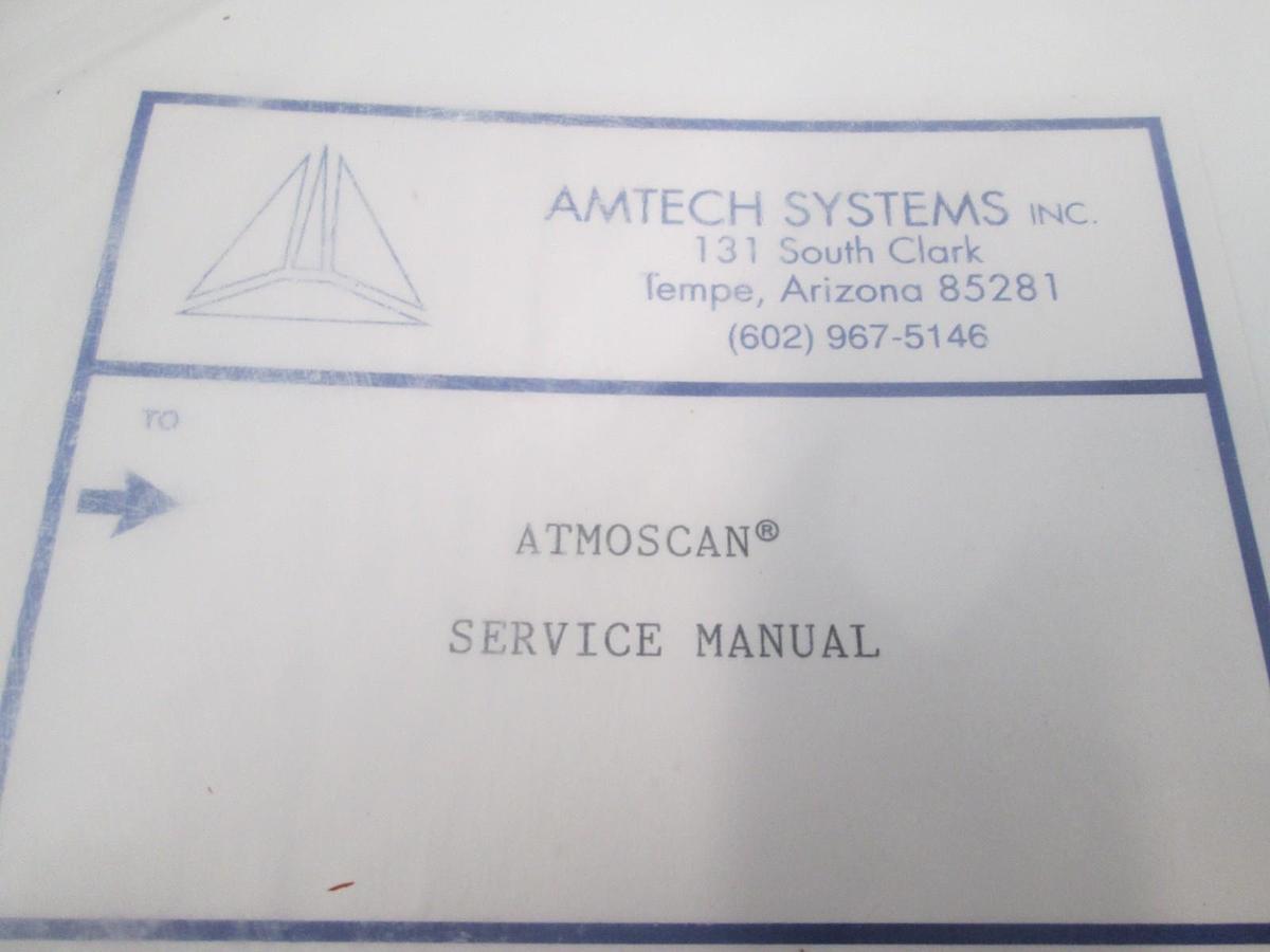 Amtech Systems, Atmoscan Service Manual, New