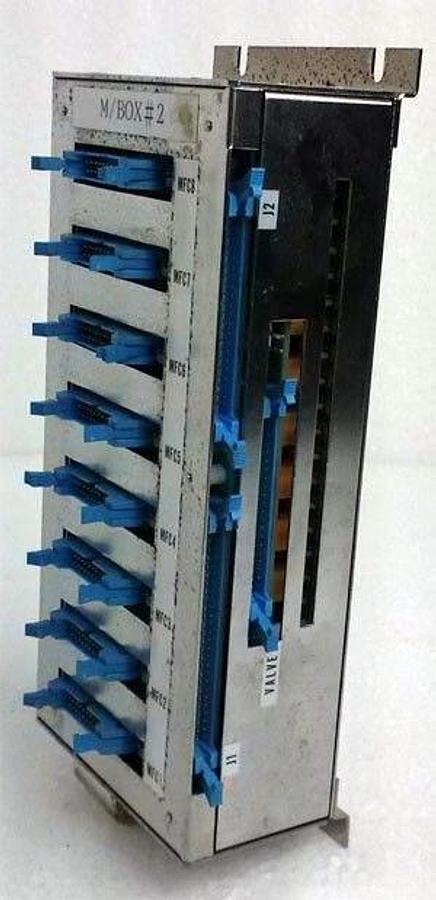 Used TEL Tokyo Electron Gas Box Interconnect Box, Solenoid/MFC, Used