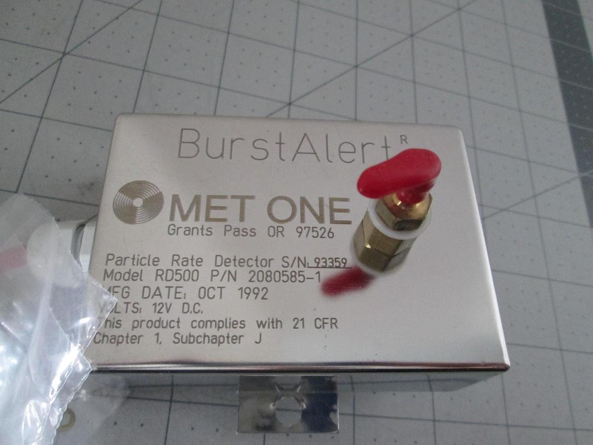 Met One, Burst Alert, RD500, Particle Rate Detector, 12V, New