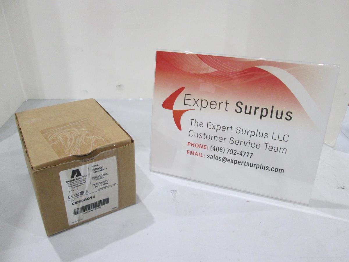 Used Acme Electric, CE50A016, Industrial Control Transformer, New