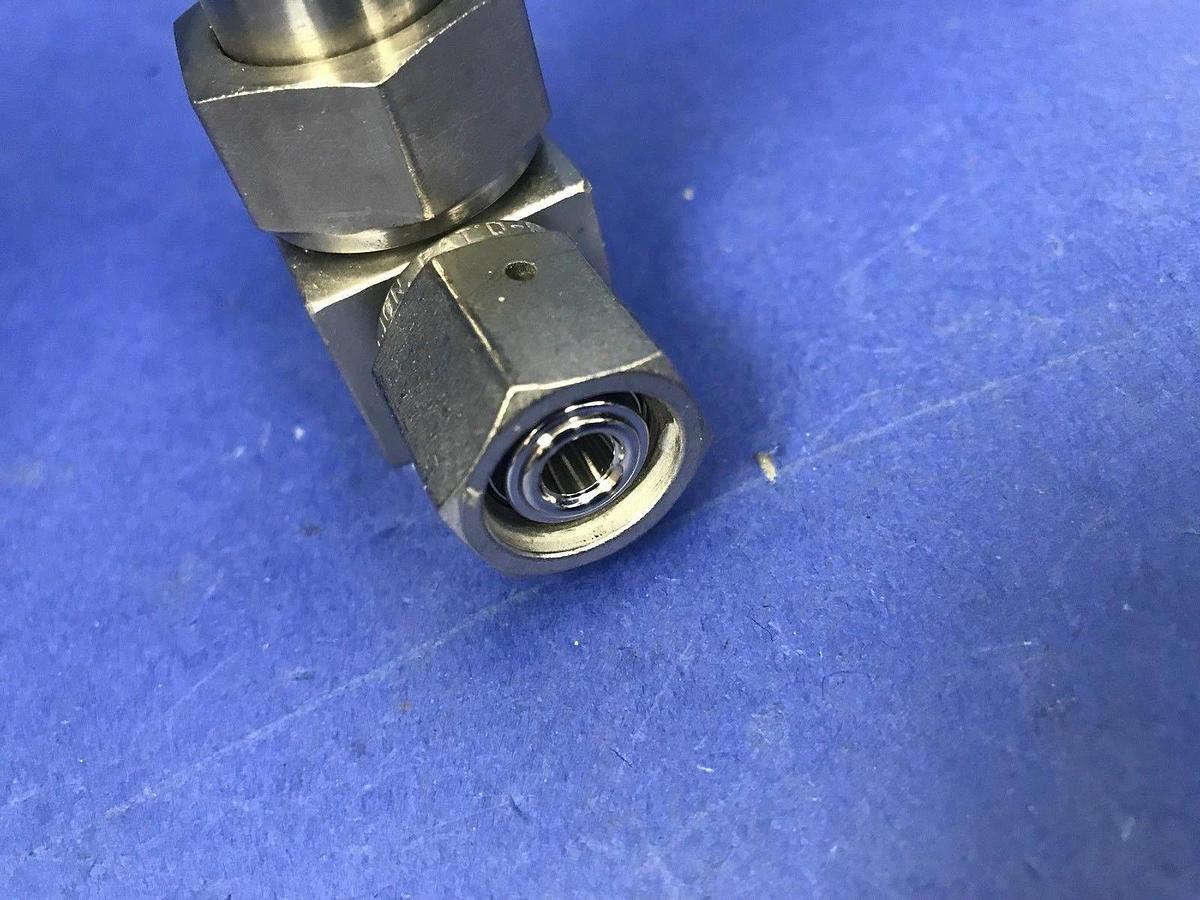 Used Nupro SS-4BK-V51-1O Bellow Sealed Valve w/ NO Actuator, 1/4" FVCR, Lot of 2 Used