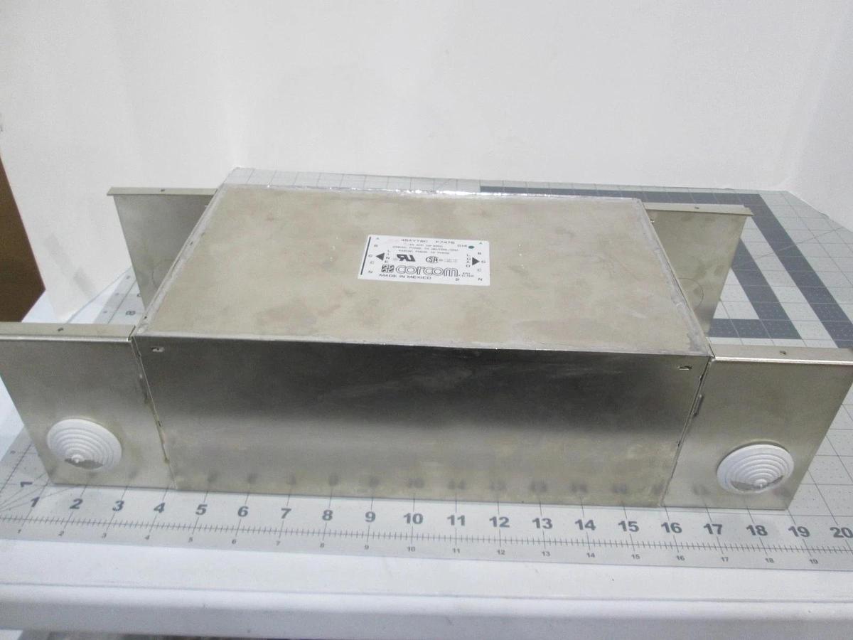 Used Corcom, EMI Filter, 45AYT6C, F7476, 45A, 50/60Hz, Used