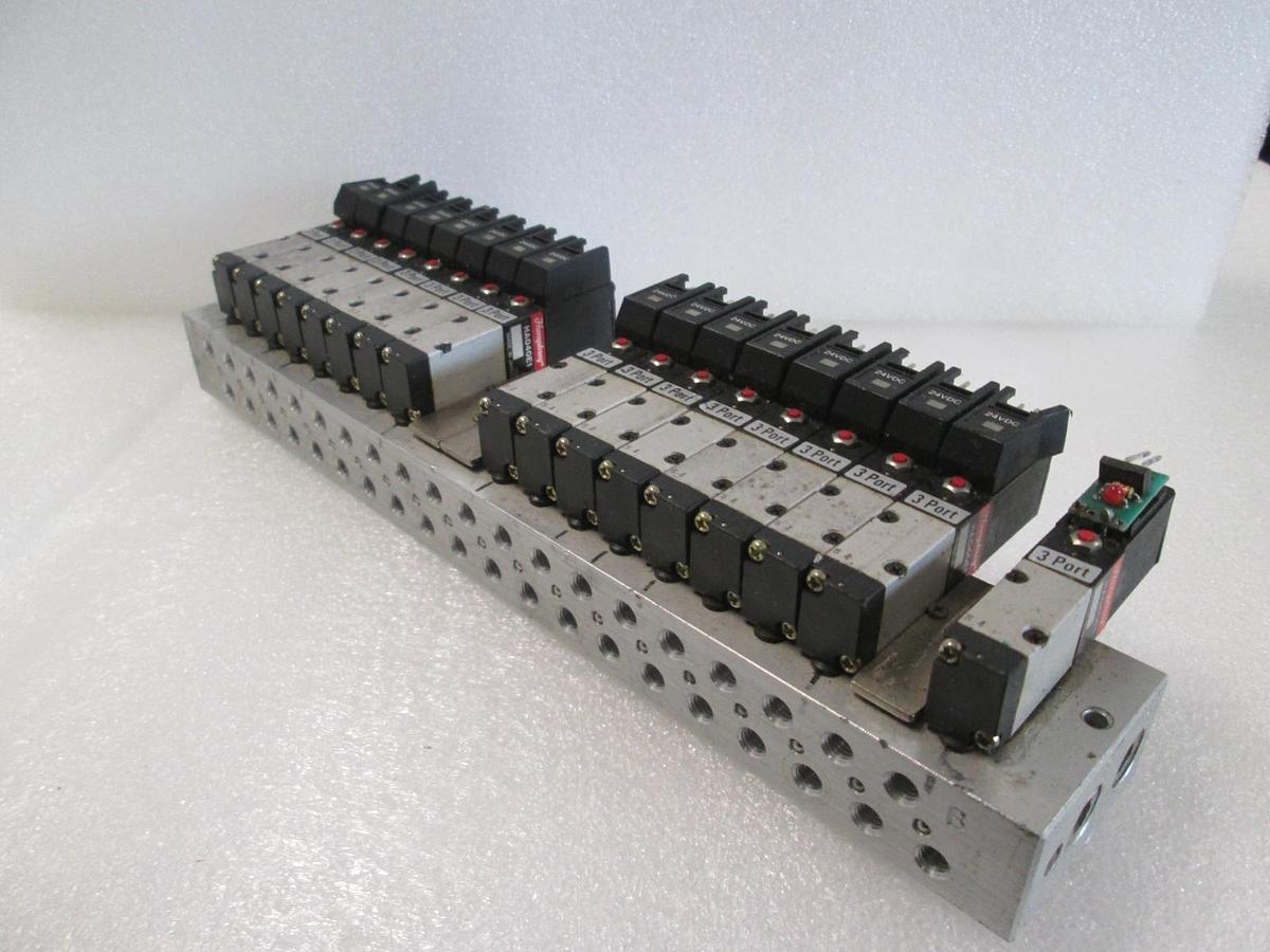 Used Humphrey, HA040E1, 3 Port Valve Assy, 17 Valves, Used