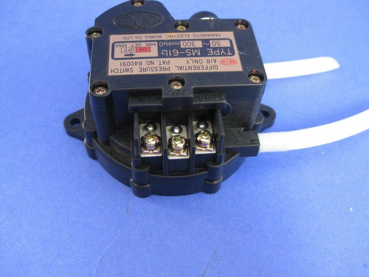 Used Yamamoto MS61L Differential Pressure Switch - LOT of 3 Various