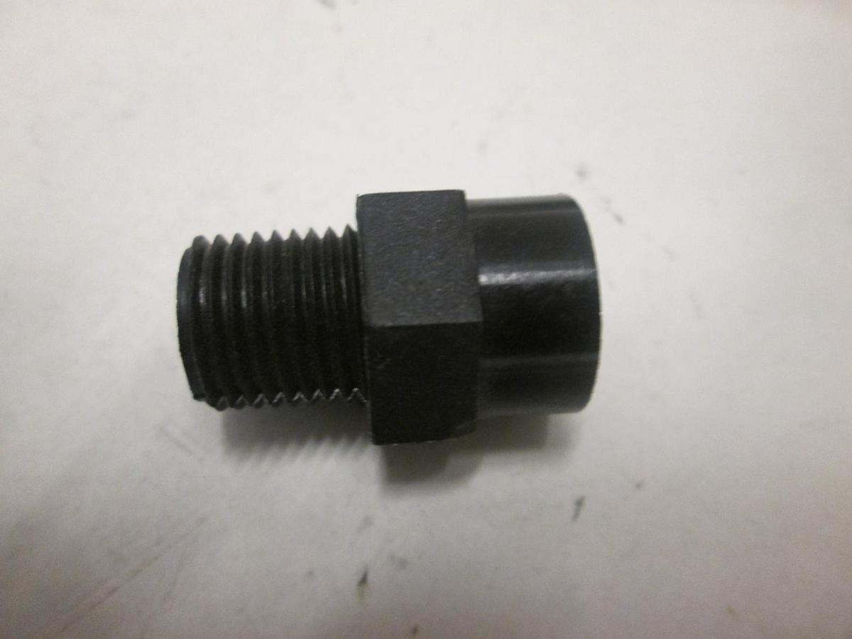 Used INDUSTRIAL SPECIALTIES, PNC-14-4, ADAPTER,NYL,1/4NPTF,1/4NPTM, New, Lot of 4