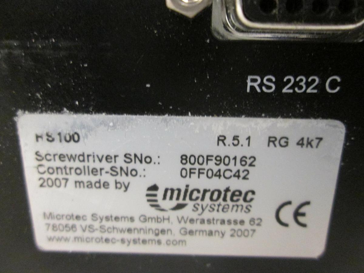 Used Microtec Systems, RS-100 Microdrive RS Transducerized Controller, Used