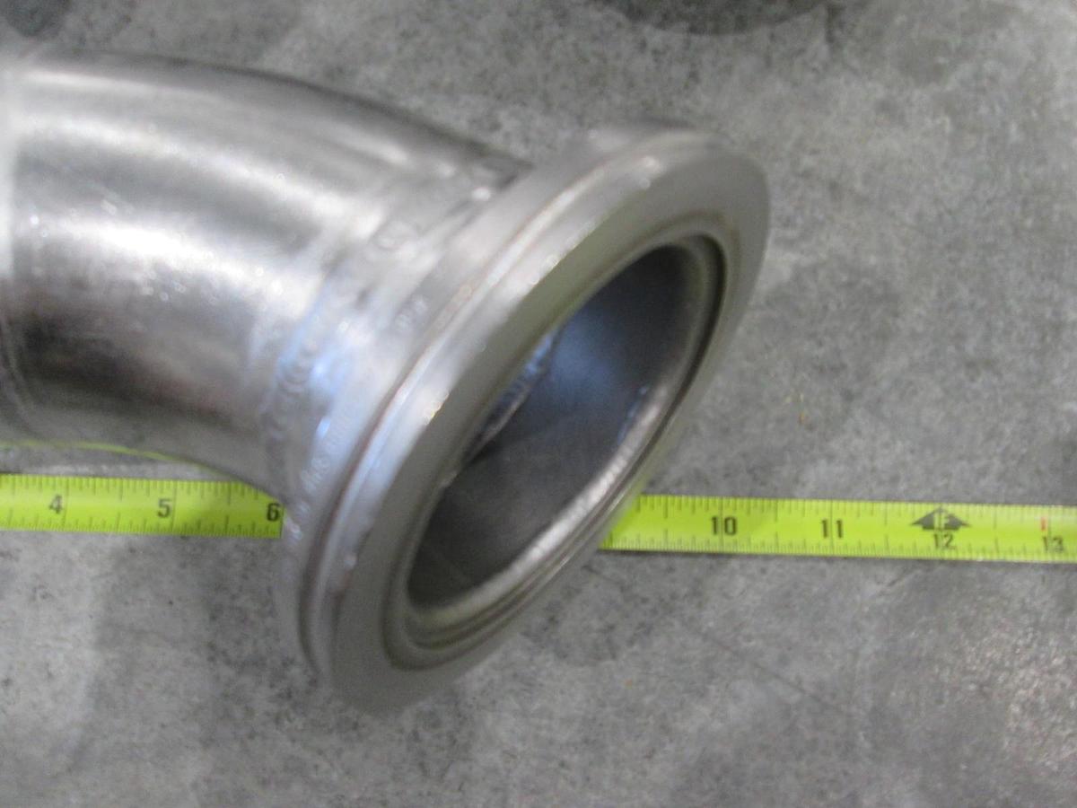 Used ISO80-ISO80 Stainless Steel Elbow Adapter, Used, Lot of 2