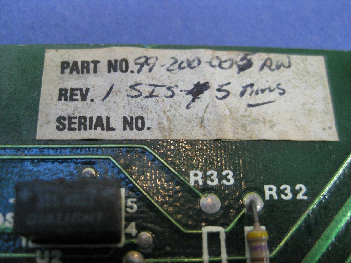 Used Tegal 99-200-005 Sensor Interface PCB SIS-5