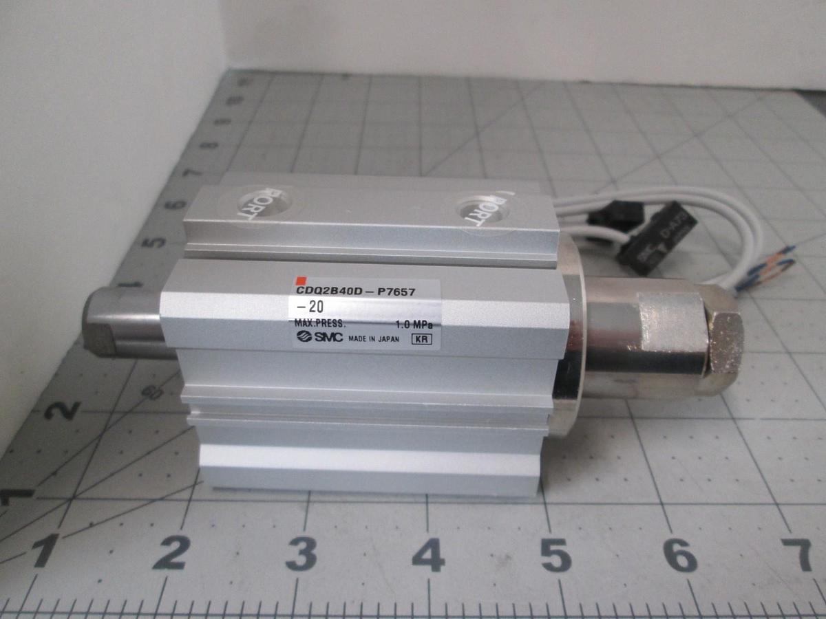 SMC, CDQ2B40D-P757-20, 16mm Shaft, Cylinder, New