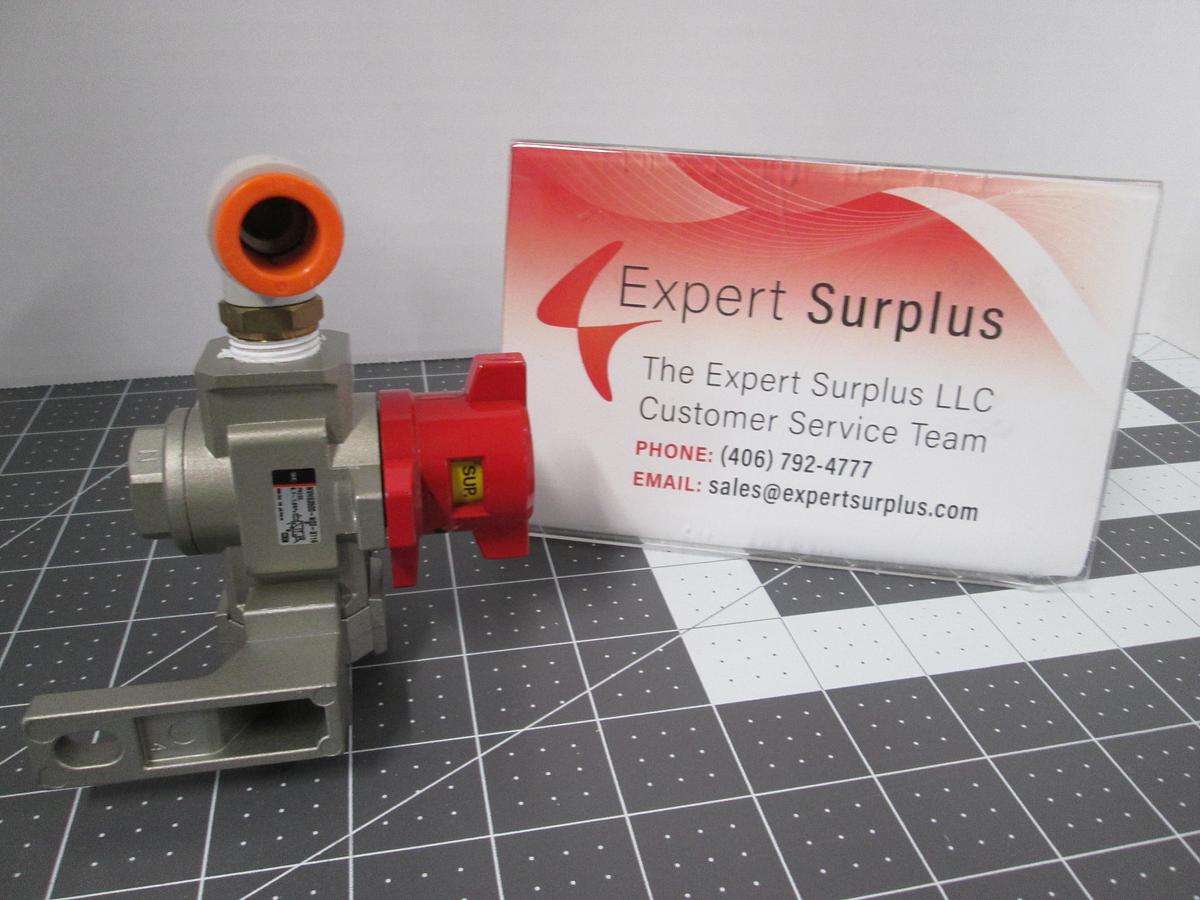 Used SMC, NVH3500-N03-X116, Manual Hand Valve 3/8" NPT Pneumatic Used Working