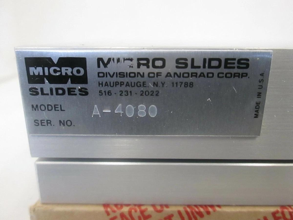 Micro Slides, Linear Stage, A-4080, New No Box