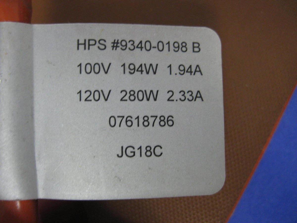 Used MKS HPS 9340-0198 Heater Jacket for ISO-100 Vacuum Valve, Used