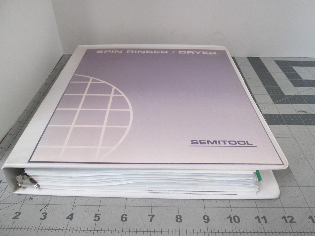 Used Semitool, Spin Rinser/ Dryer, PSC 101 Controller, REV 1.2, Equipment Manual, Use