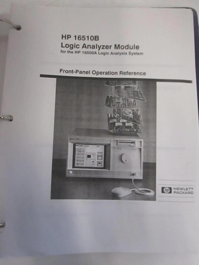 Used HP 16510B Logic Analyzer Module Front-Panel Operation Reference, Used