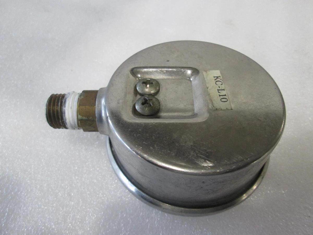 Used 0-100PSI Gauge, KC-L10, 1/4" Bottom Mount, Used