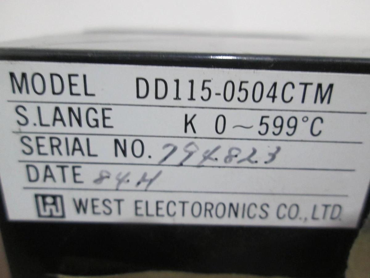 Used West Electronics, DD115-0504CTM, Temperature Controller, Used