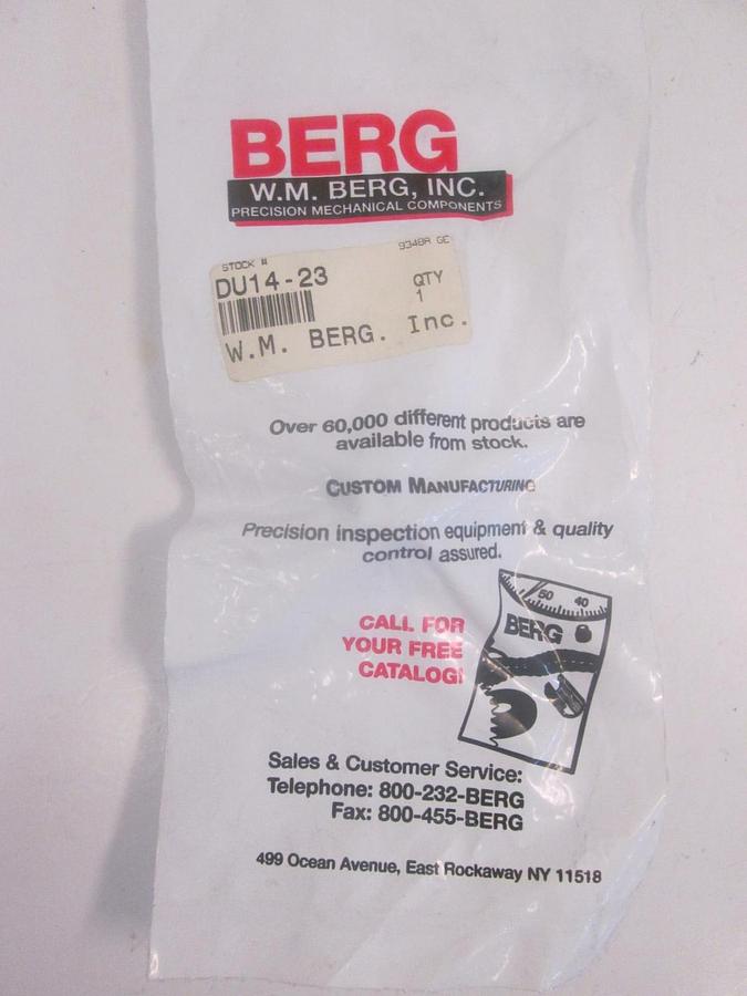 Used Berg DU14-23, Stainless Steel, Lot of 9