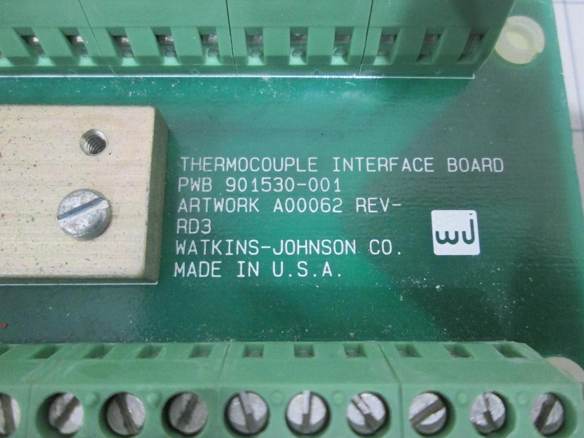 Used Watkins Johnson, 901530-001,Thermocouple Interface Board, Used