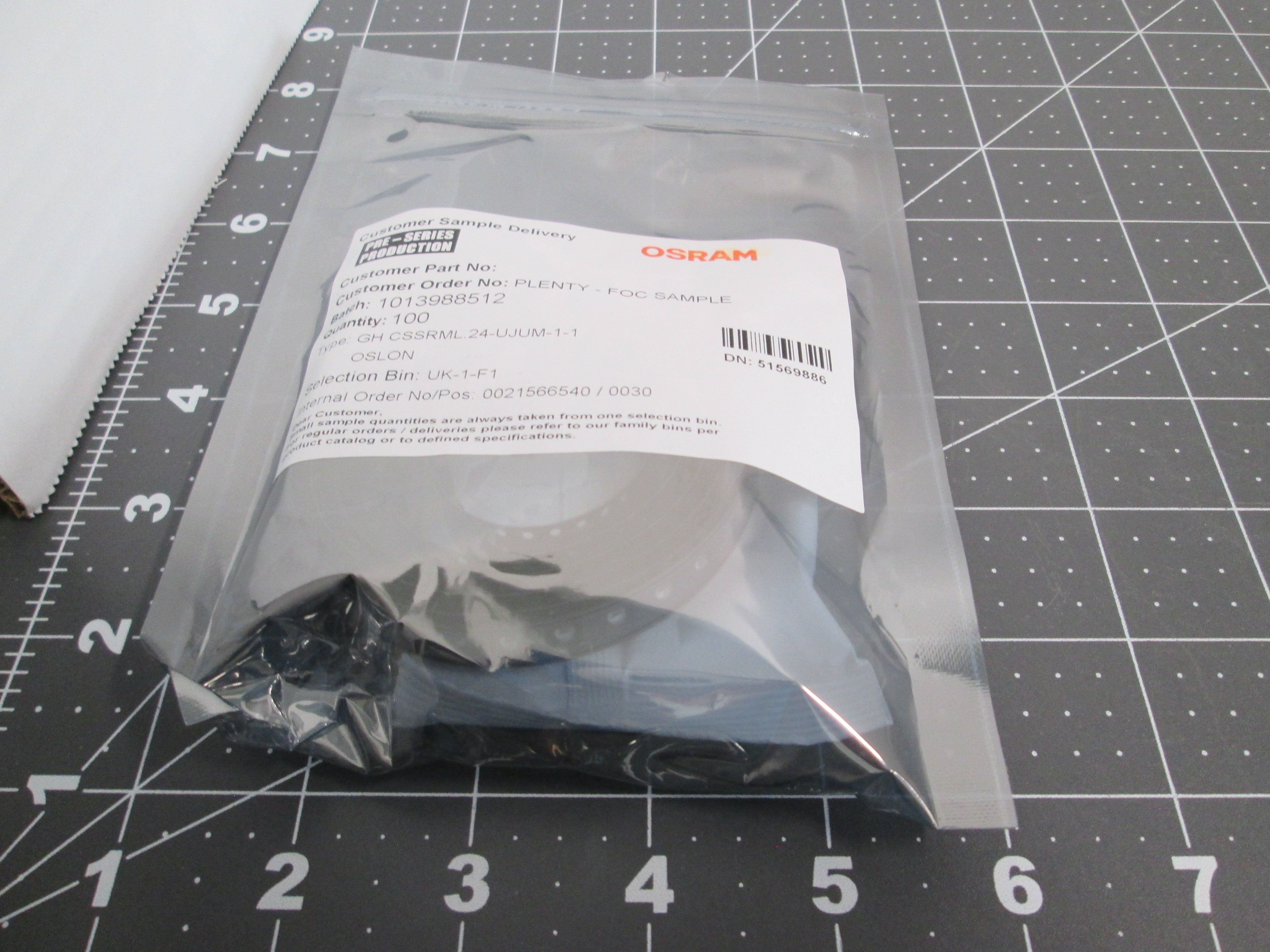 OSRAM OSLON, Optimal GH CSSRML.24-UJUM-1-1 LED 100pcs Pre-Series Sample