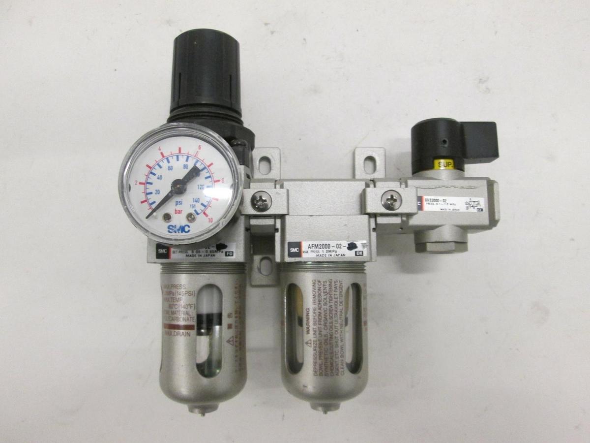 Used SMC, AW2000-02, AFM2000-02, Filter Regulator Assy, Used
